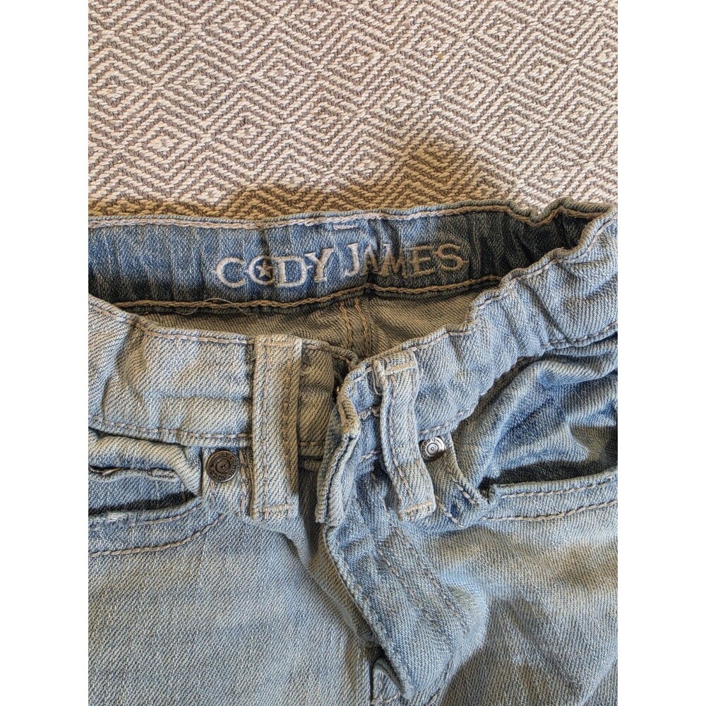 Cody James Boys Light Wash Bootcut Western Jeans Size 6 Adjustable Waist